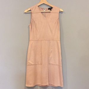 The Limited Blush Pink Faux Suede Dress